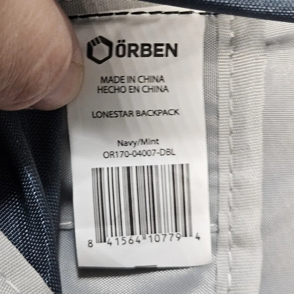 ORBEN Lonestar Travel Backpack, Blue, Laptop‎ & Tablet Sleeve OR170-04007-DB
